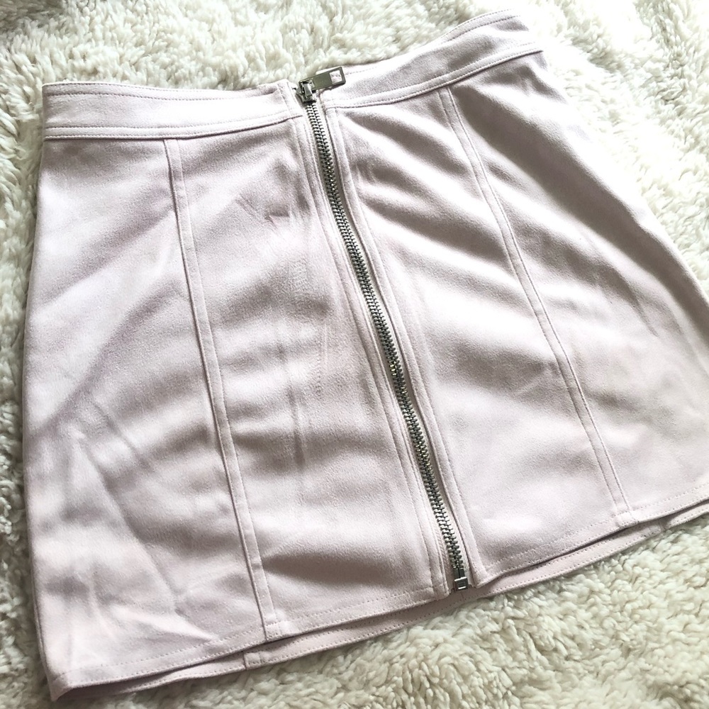 Forever 21 mini zip front skirt